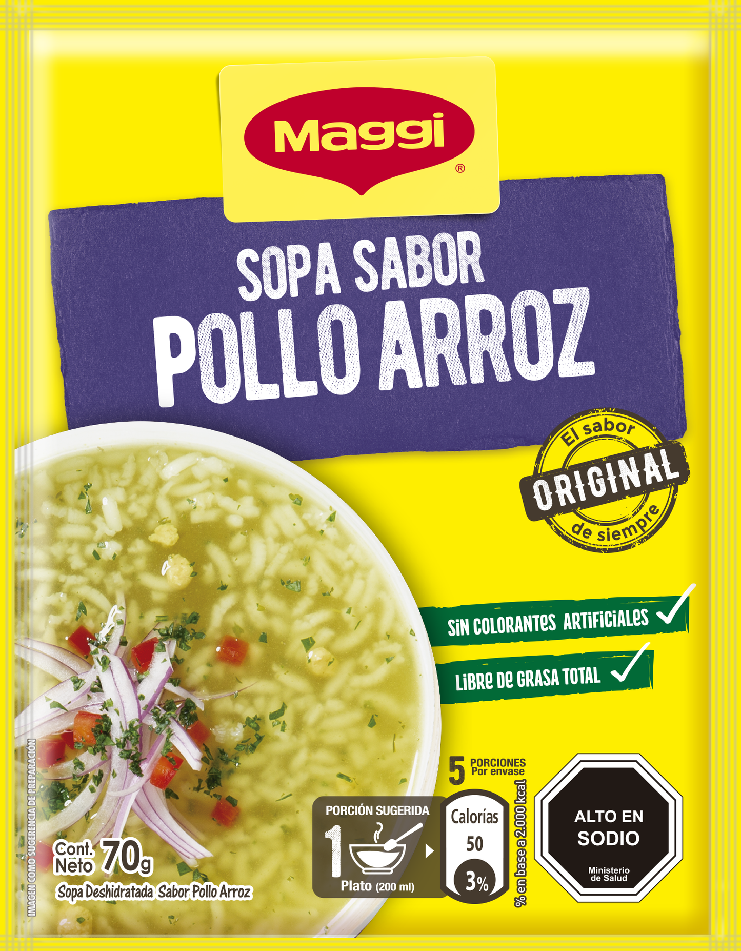 MAGGI Sopa Pollo Arroz 70g