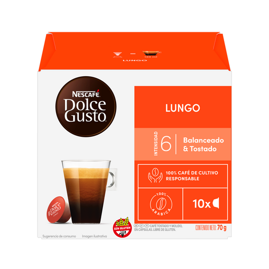 Dolce Gusto Lungo 10 cápsulas
