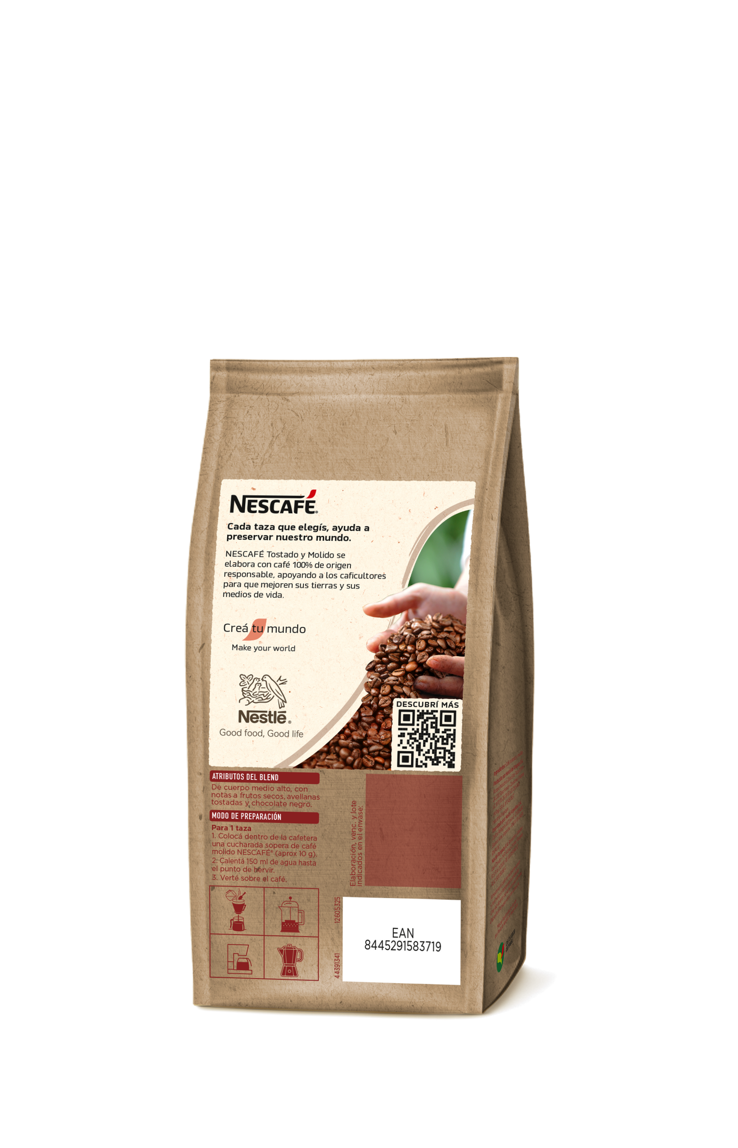 NESCAFE Tostado Molido Puro 190g