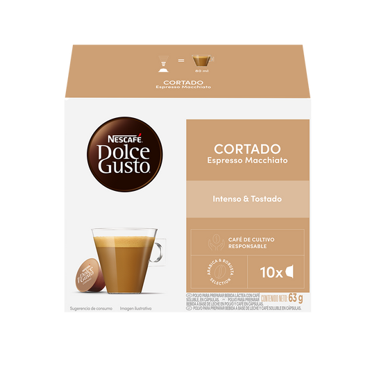 Dolce Gusto Cortado Espresso Macchiato 10 cápsulas